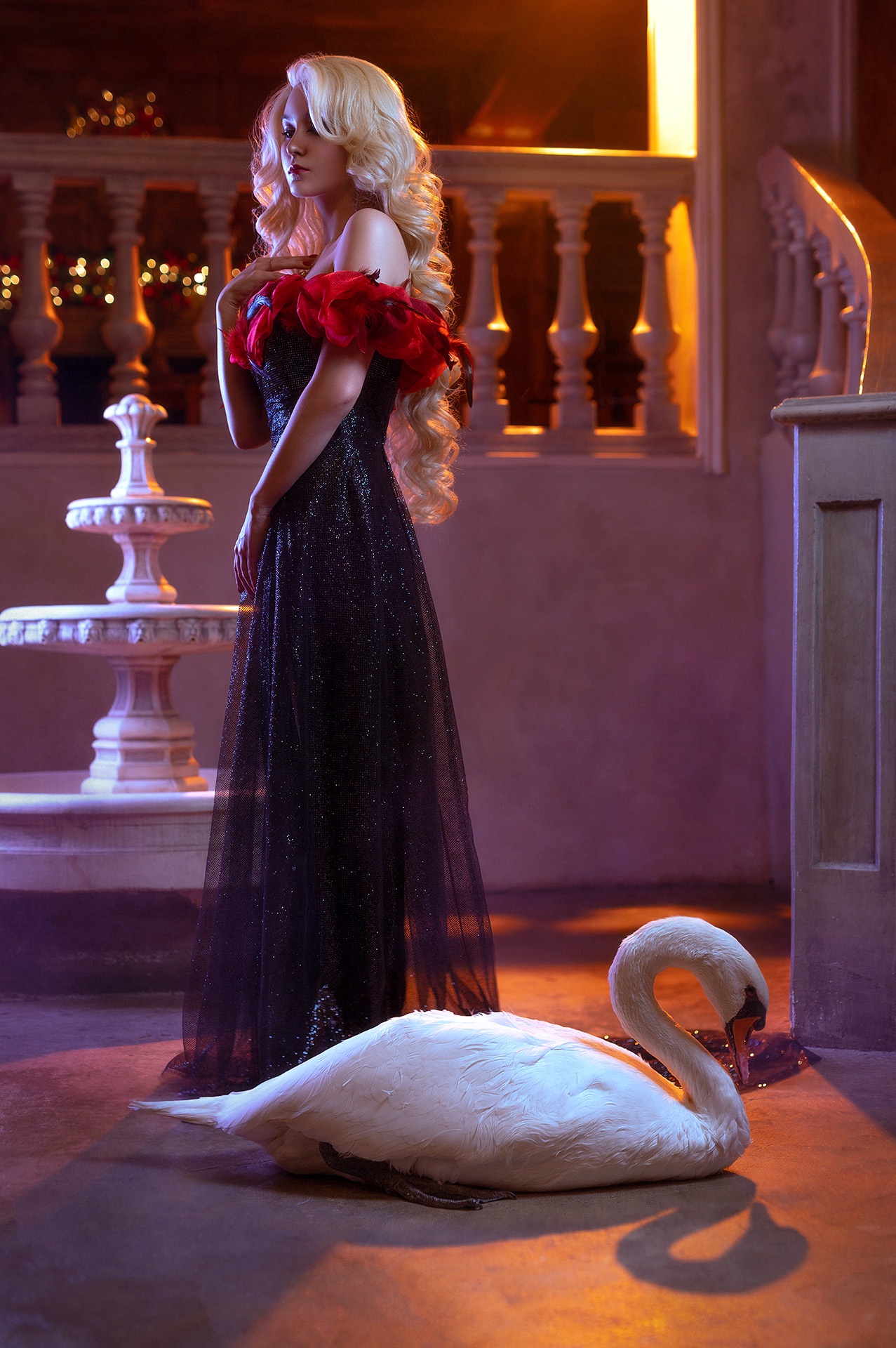 Косплей на Одиллию из мультфильма Принцесса лебедь